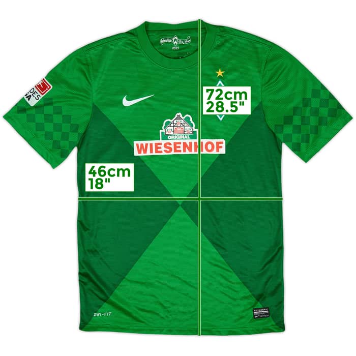 2012-13 Werder Bremen Home Shirt - 7/10 - (S)