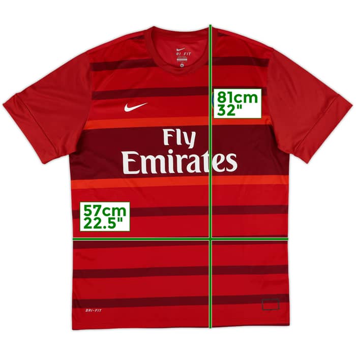 2012-13 Arsenal Nike Training Shirt - 8/10 - (XL)