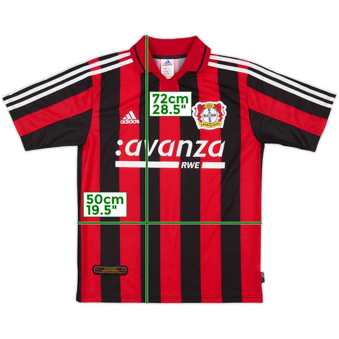 2000-01 Bayer Leverkusen Home Shirt - 8/10 - (XL.Boys)