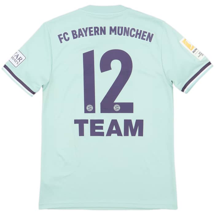 2018-19 Bayern Munich Away Shirt Team #12 - 10/10 - (S)