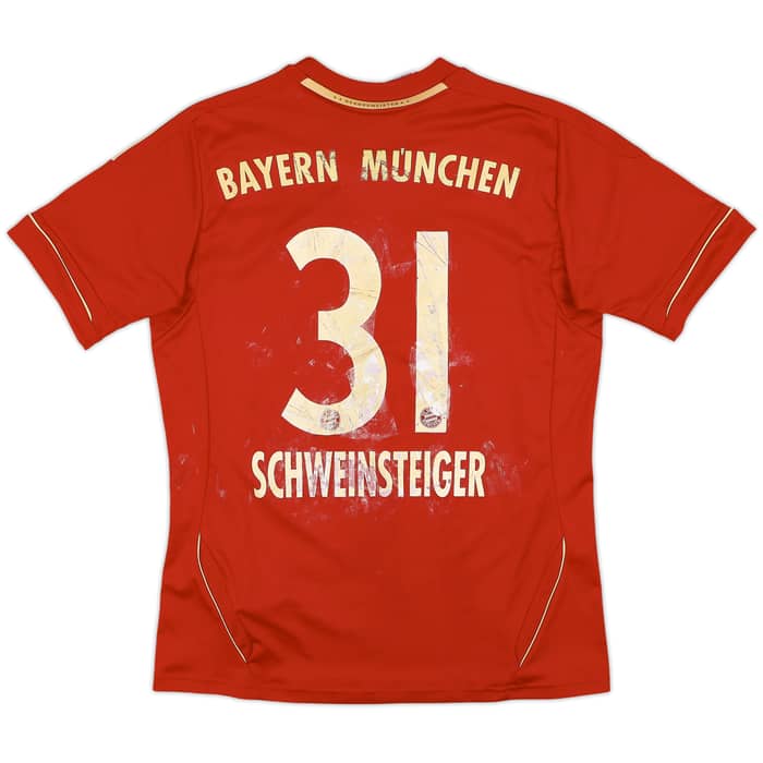 2011-13 Bayern Munich Home Shirt Schweinsteiger #31 - 4/10 - (XL.Boys)
