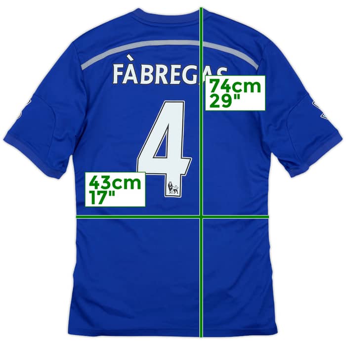 2014-15 Chelsea Home Shirt Fabregas #4 - 8/10 - (M)