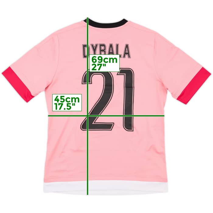 2015-16 Juventus Away Shirt Dybala #21 - 7/10 - (XL.Boys)