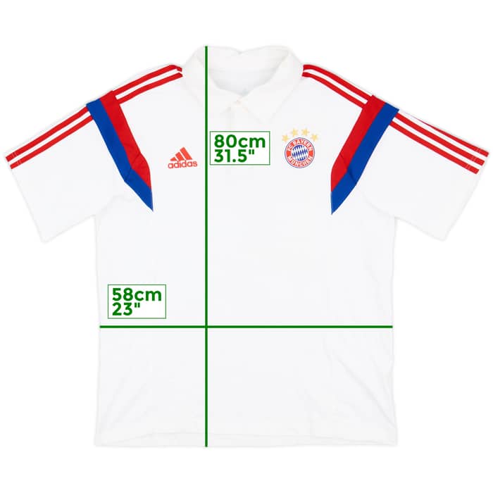 2014-15 Bayern Munich adidas Polo Shirt - 8/10 - (XL)
