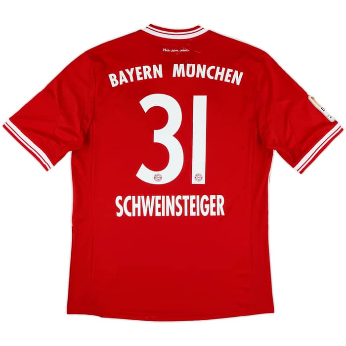 2013-14 Bayern Munich Home Shirt Schweinsteiger #31 - 7/10 - (M)