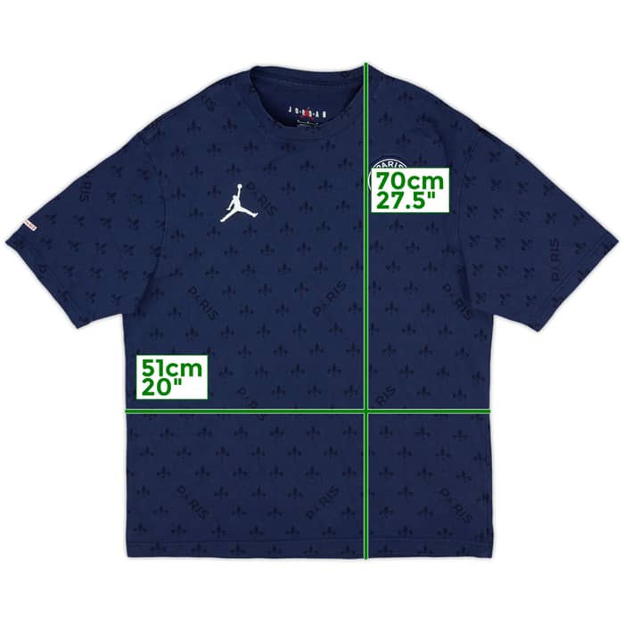 2021-22 Paris Saint-Germain Jordan Cotton Tee - 10/10 - (M)