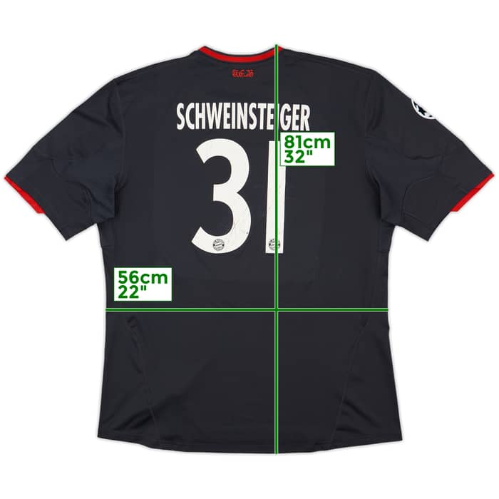 2010-11 Bayern Munich Third Shirt Schweinsteiger #31 - 5/10 - (XL)