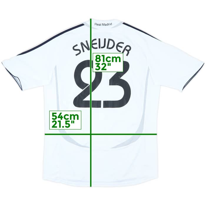 2006-07 Real Madrid Home Shirt Sneijder #23 - 7/10 - (L)