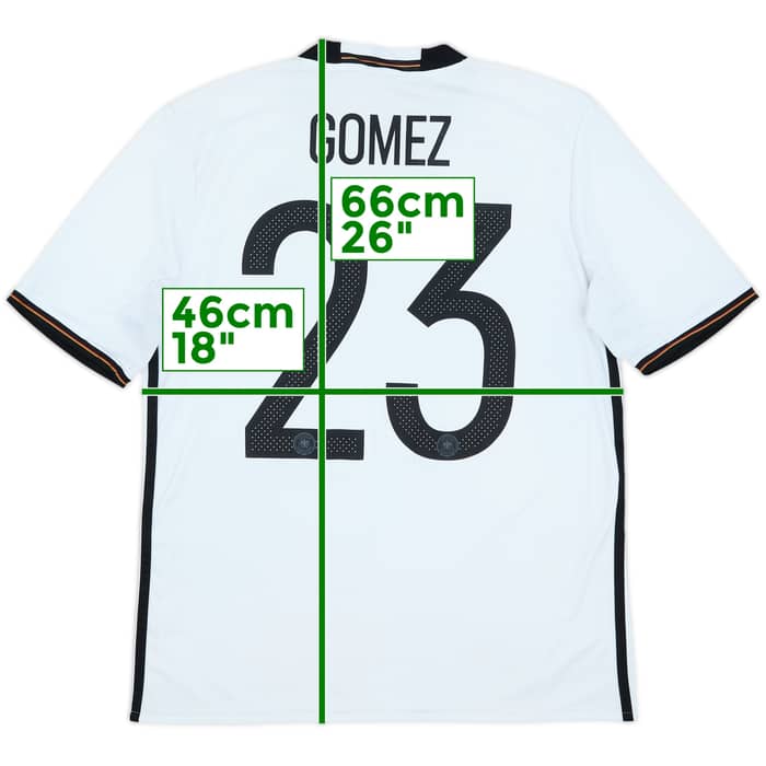 2015-16 Germany Home Shirt Gomez #23 - 7/10 - (XL.Boys)