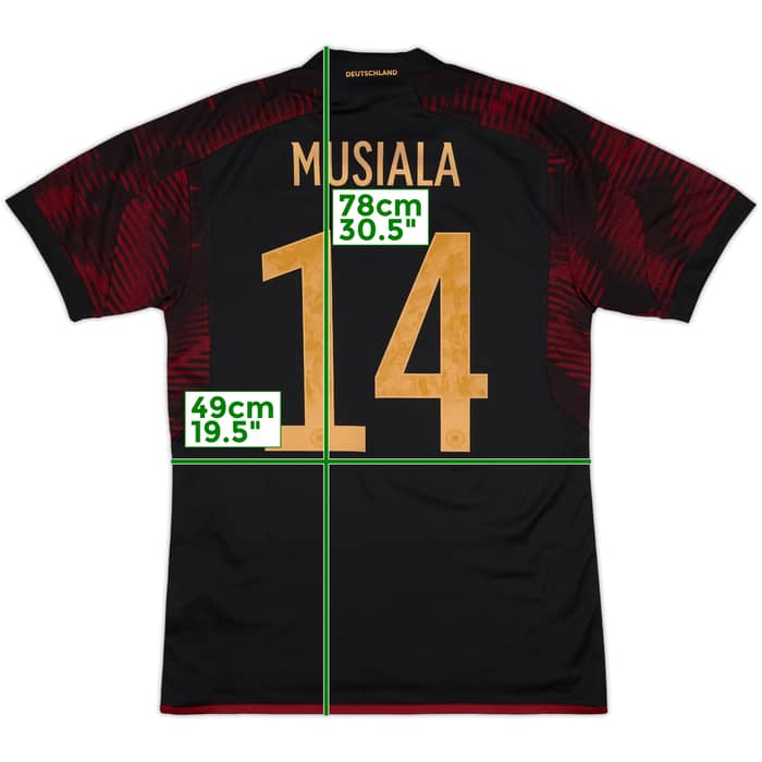 2022-23 Germany Away Shirt Musiala #14 - 7/10 - (M)