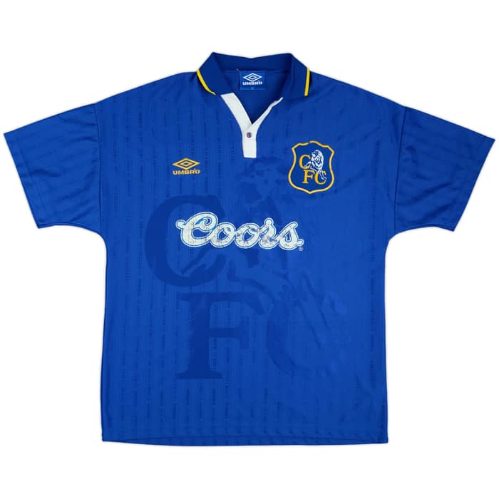 1995-97 Chelsea Home Shirt Gullit #4 - 5/10 - (XL)