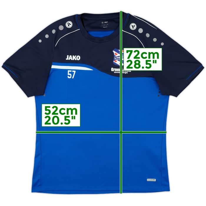 2018-19 Heerenveen Jako Player Issue Training Shirt #57 - 8/10 - (M)
