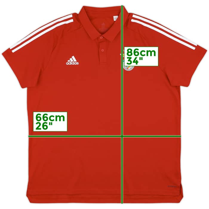 2019-20 Benfica adidas Polo Shirt - 8/10 - (XXL)