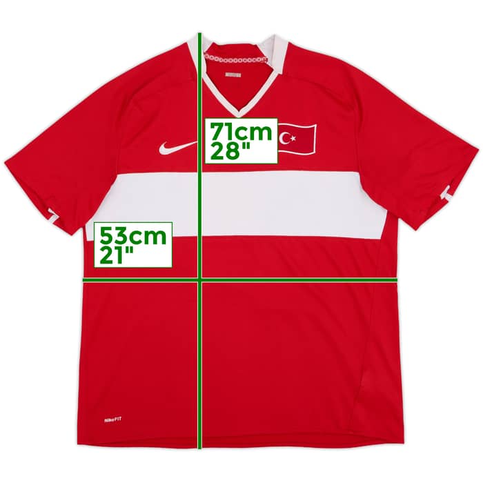 2008-10 Turkey Home Shirt - 7/10 - (L)