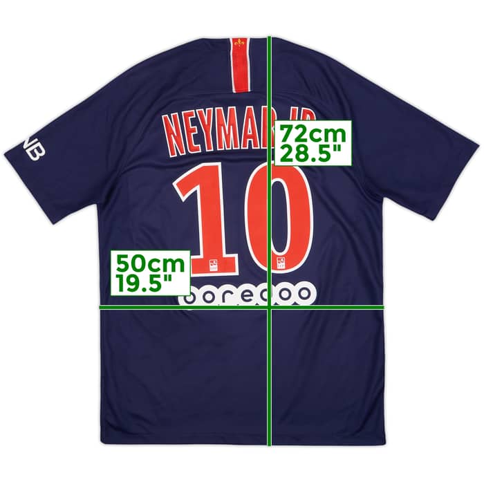 2018-19 Paris Saint-Germain Home Shirt Neymar Jr #10 - 9/10 - (M)