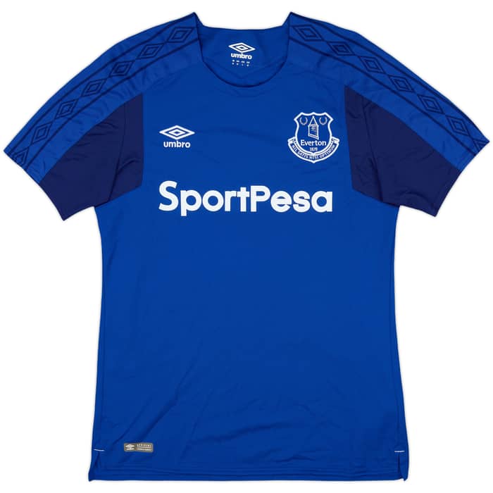 2017-18 Everton Home Shirt Baines #3 - 10/10 - (M)