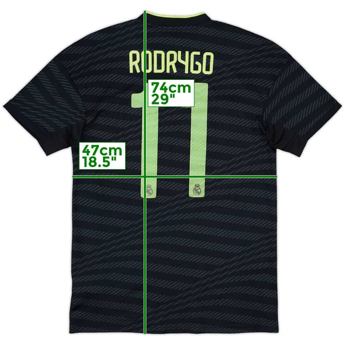 2022-23 Real Madrid Third Shirt Rodrygo #11 - 6/10 - (S)