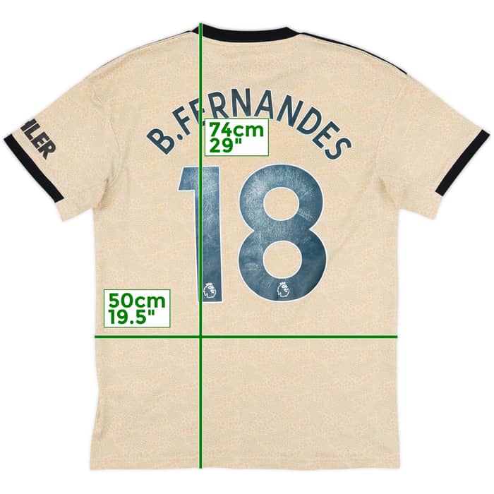 2019-20 Manchester United Away Shirt B.Fernandes #18 - 5/10 - (M)