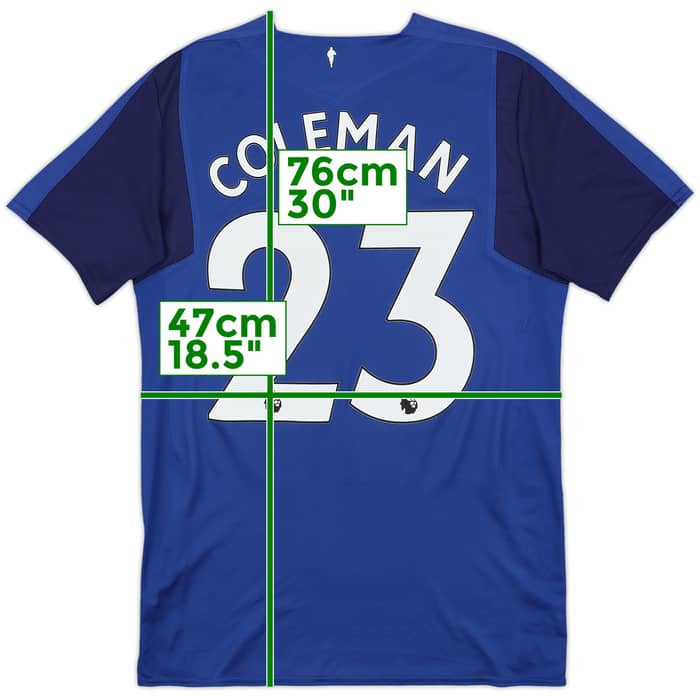 2017-18 Everton Home Shirt Coleman #23 - 8/10 - (M)