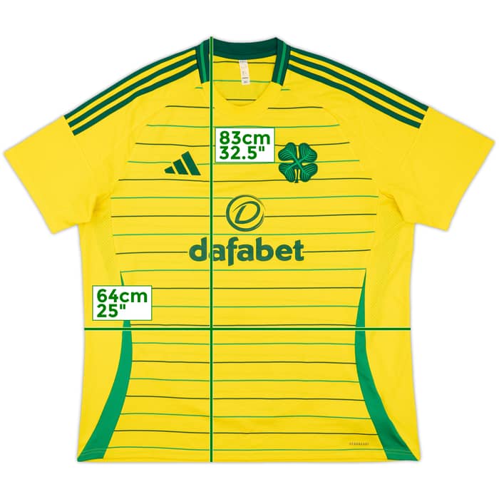 2024-25 Celtic Away Shirt - 8/10 - (XXL)