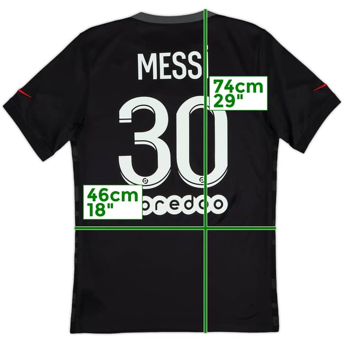 2021-22 Paris Saint-Germain Third Shirt Messi #30 - 10/10 - (S)