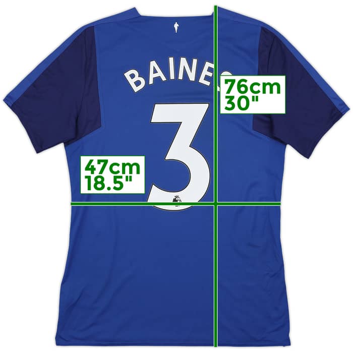 2017-18 Everton Home Shirt Baines #3 - 9/10 - (M)