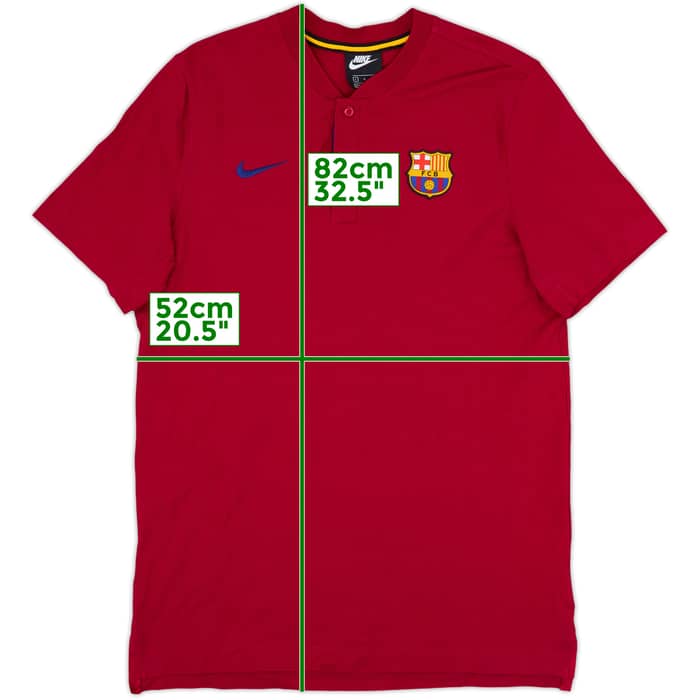 2020-21 Barcelona Nike Polo Shirt - 9/10 - (L)