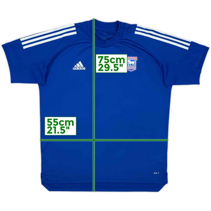 2019-20 Ipswich adidas Training Shirt - 8/10 - (L)