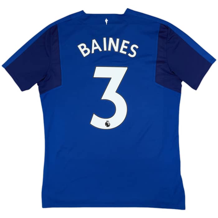 2017-18 Everton Home Shirt Baines #3 - 8/10 - (L)