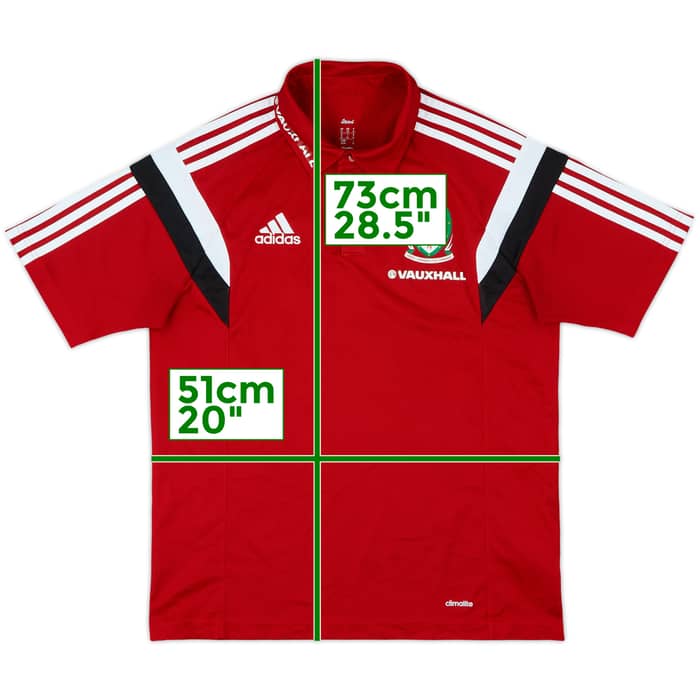 2013-14 Wales adidas Polo Shirt - 5/10 - (M)