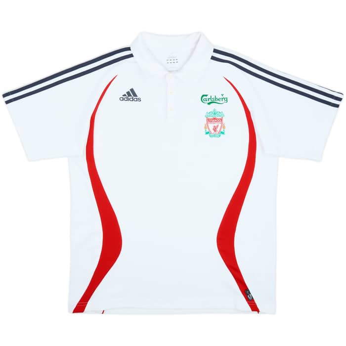 2006-07 Liverpool adidas Polo Shirt - 8/10 - (L)