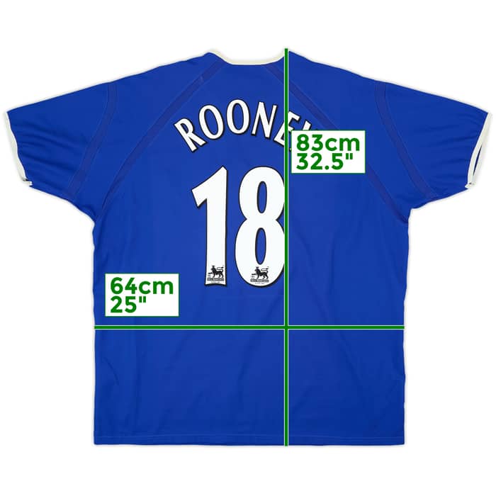 2003-04 Everton Home Shirt Rooney #18 - 8/10 - (XXL)