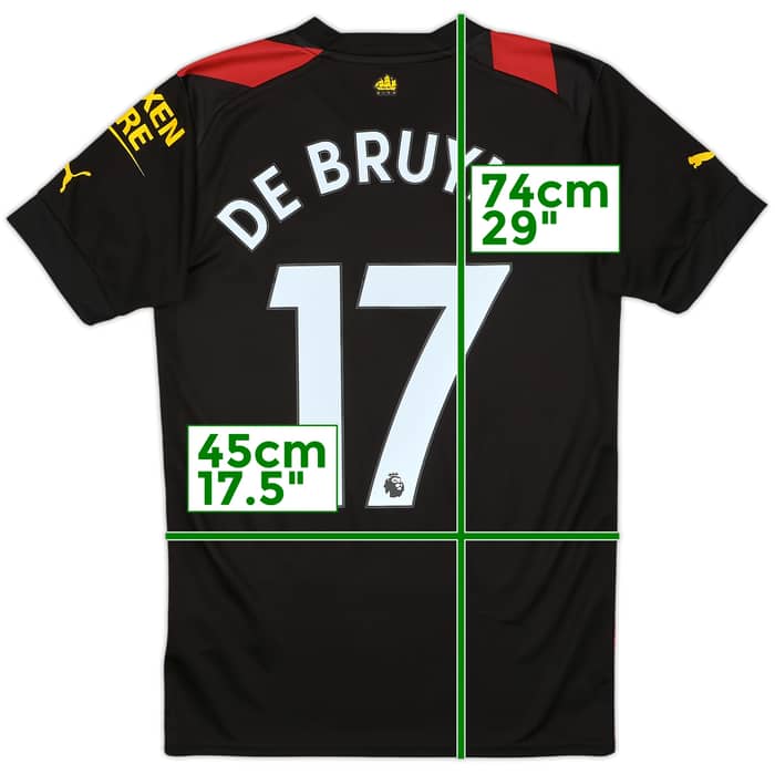 2022-23 Manchester City Away Shirt De Bruyne #17 - 9/10 - (XS)