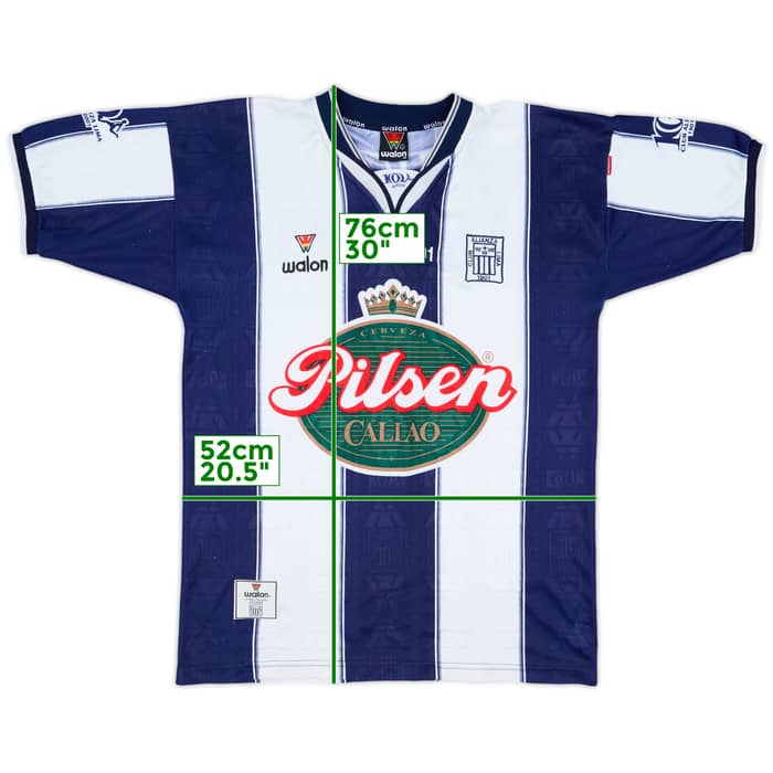 2001 Alianza Lima Centenary Home Shirt #7 - 8/10 - (L)