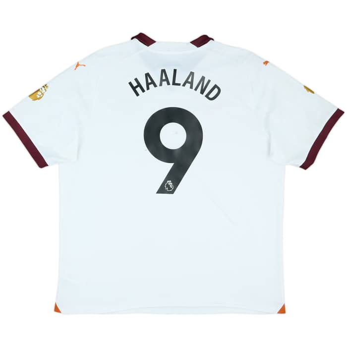 2023-24 Manchester City Away Shirt Haaland #9 - 8/10 - (XXL)