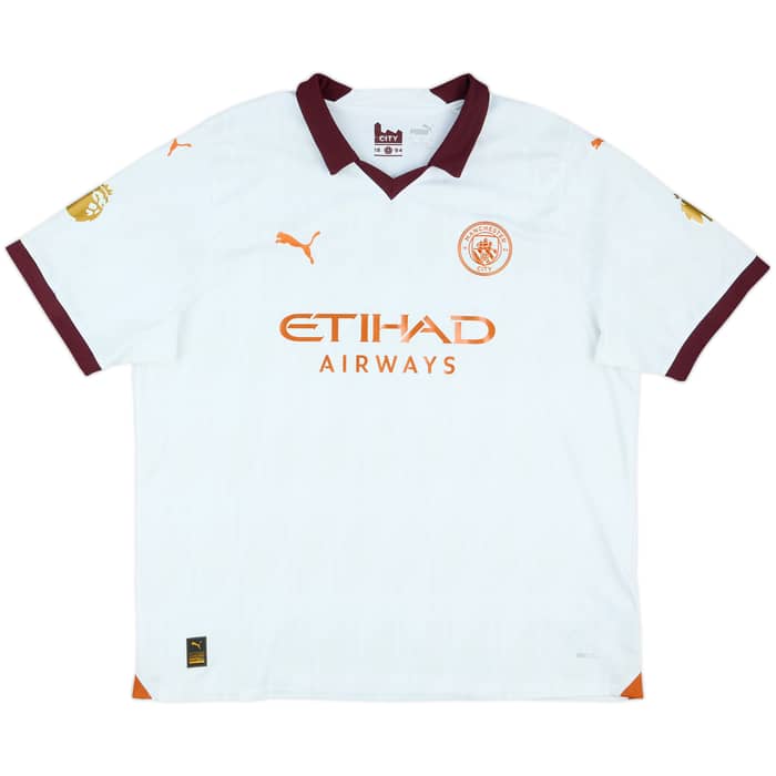 2023-24 Manchester City Away Shirt Haaland #9 - 8/10 - (XXL)
