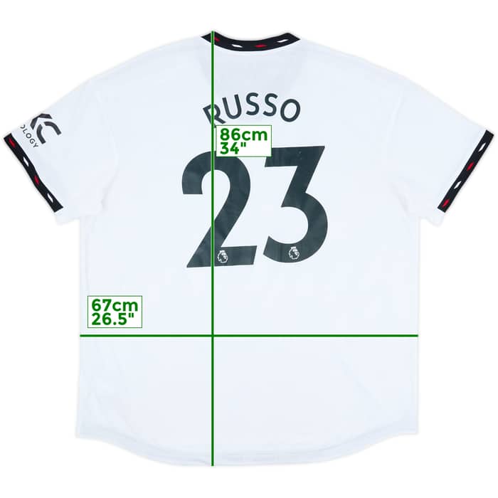 2022-23 Manchester United Authentic Away Shirt Russo #23 - 8/10 - (XXL)