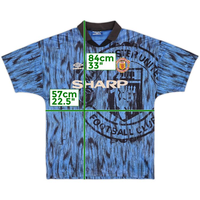 1992-93 Manchester United Away Shirt - 8/10 - (L)