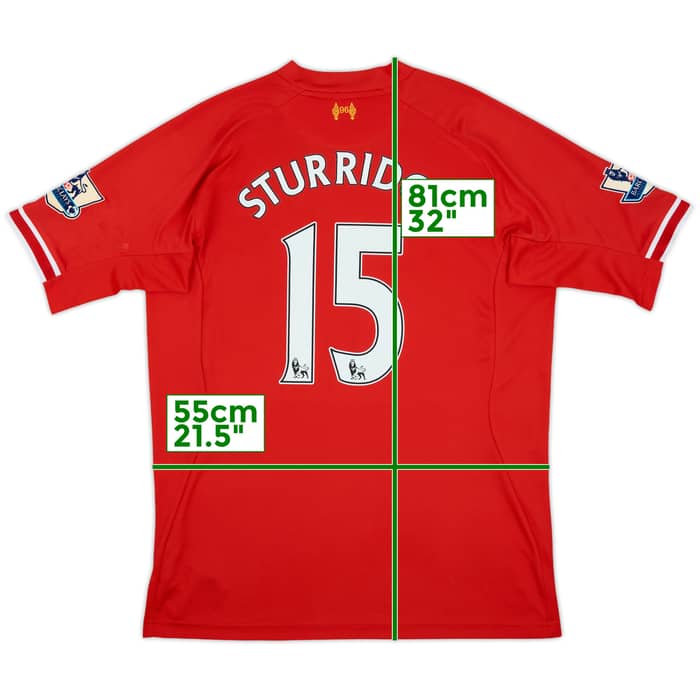 2013-14 Liverpool Home Shirt Sturridge #15 - 9/10 - (XL)