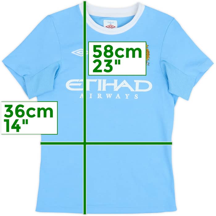 2009-10 Manchester City Home Shirt - 5/10 - (10-11 Years)
