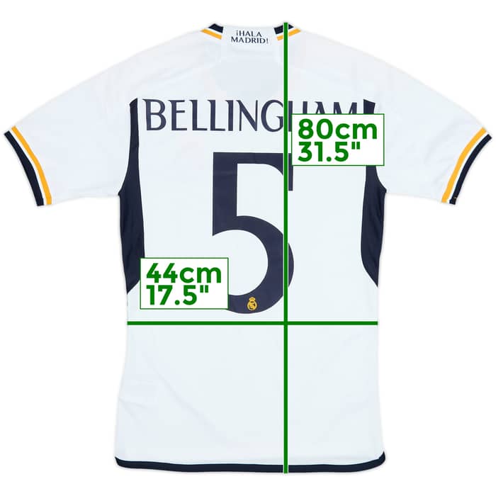 2023-24 Real Madrid Home Shirt Bellingham #5 (XS)
