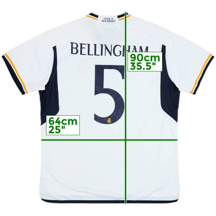 2023-24 Real Madrid Home Shirt Bellingham #5 (XXL)