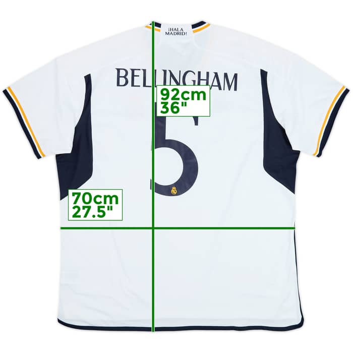 Camiseta de local del Real Madrid 2023-24 Bellingham #5 (3XL)