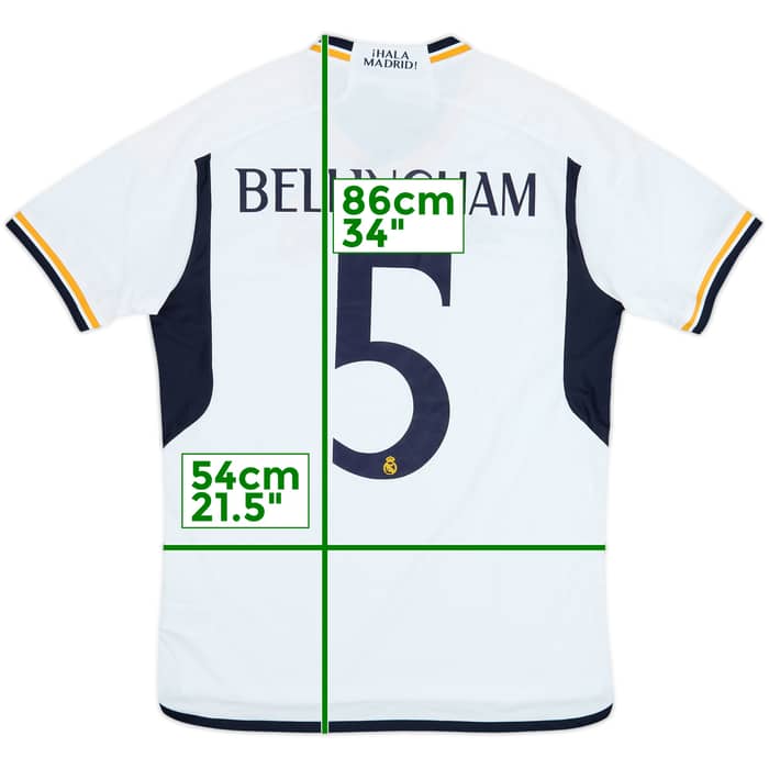 2023-24 Real Madrid Camiseta Local Bellingham #5 (L)