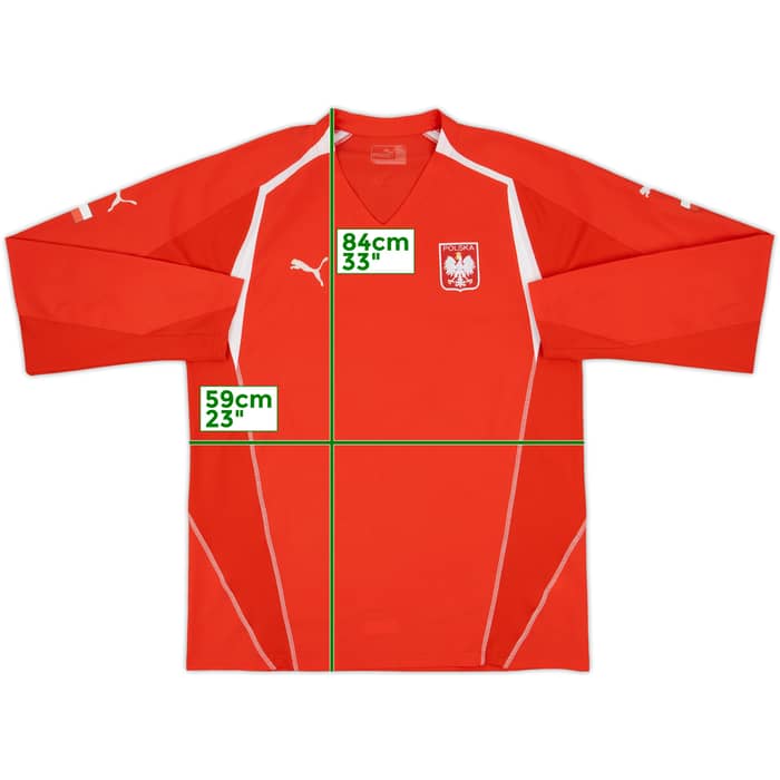 2006-08 Poland Away L/S Shirt - 8/10 - (XL)