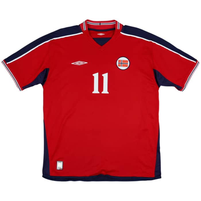 2003-04 Norway Home Shirt Iversen #11 - 8/10 - (L)