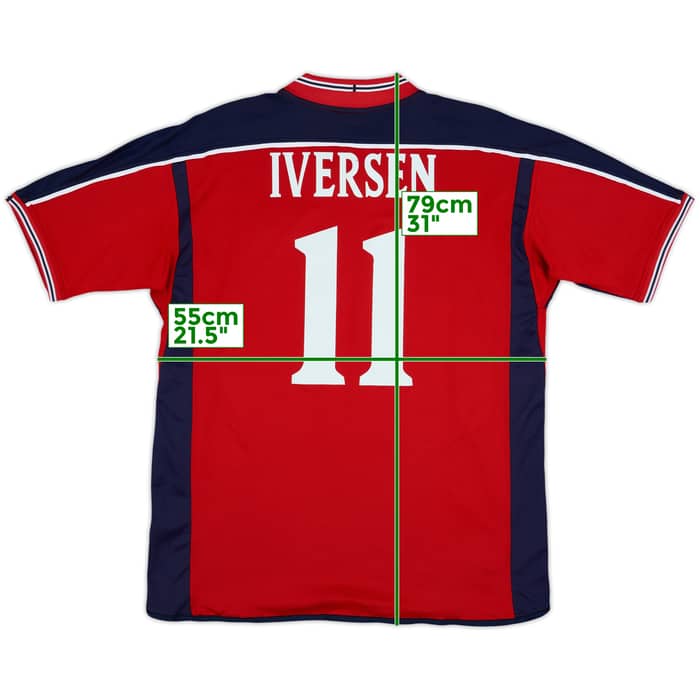 2003-04 Norway Home Shirt Iversen #11 - 8/10 - (L)