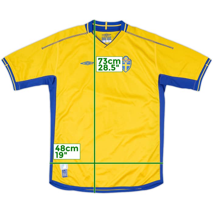 2003-04 Sweden Home Shirt - 7/10 - (XL.Boys)