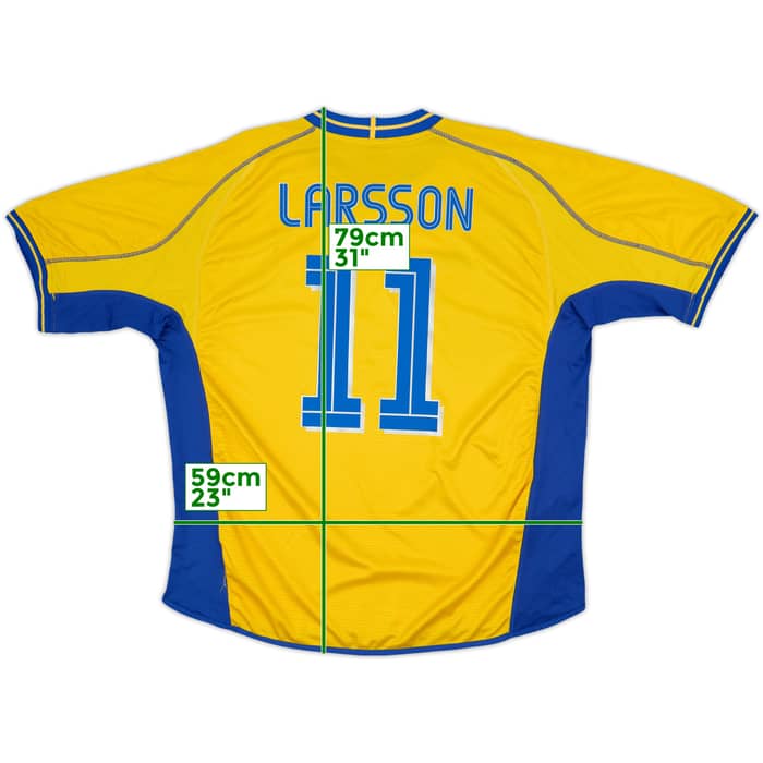 2003-04 Sweden Home Shirt Larsson #11 - 7/10 - (XXL)