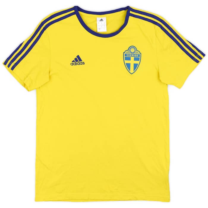 2018-19 Sweden adidas Cotton Tee - 8/10 - (M)